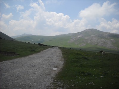 59. Cesta po planině NP Mavrovo do Lazaropole-v pozadí lyž. vleky.jpg